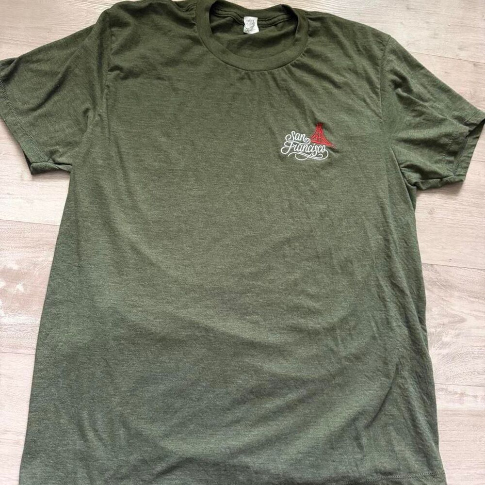 Unbranded Men's Green and Khaki Shirt